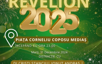Spectacol de lasere și lumini, în noaptea de Revelion, la Mediaș