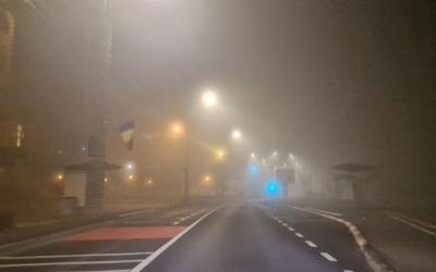 Zeci de localități din județul Sibiu sub cod galben de ceață