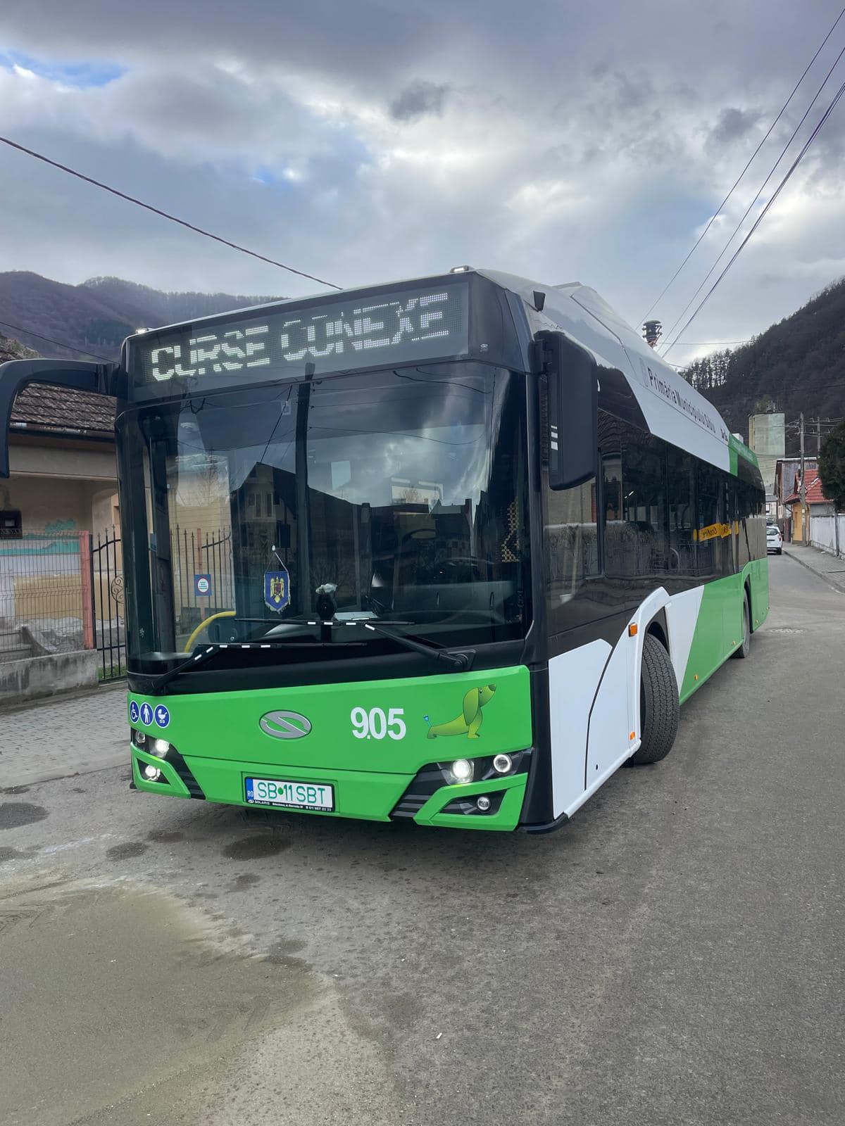 Primele teste cu autobuzul electric între Sibiu și Sadu. Primar: În orele de vârf vom avea curse din oră în oră