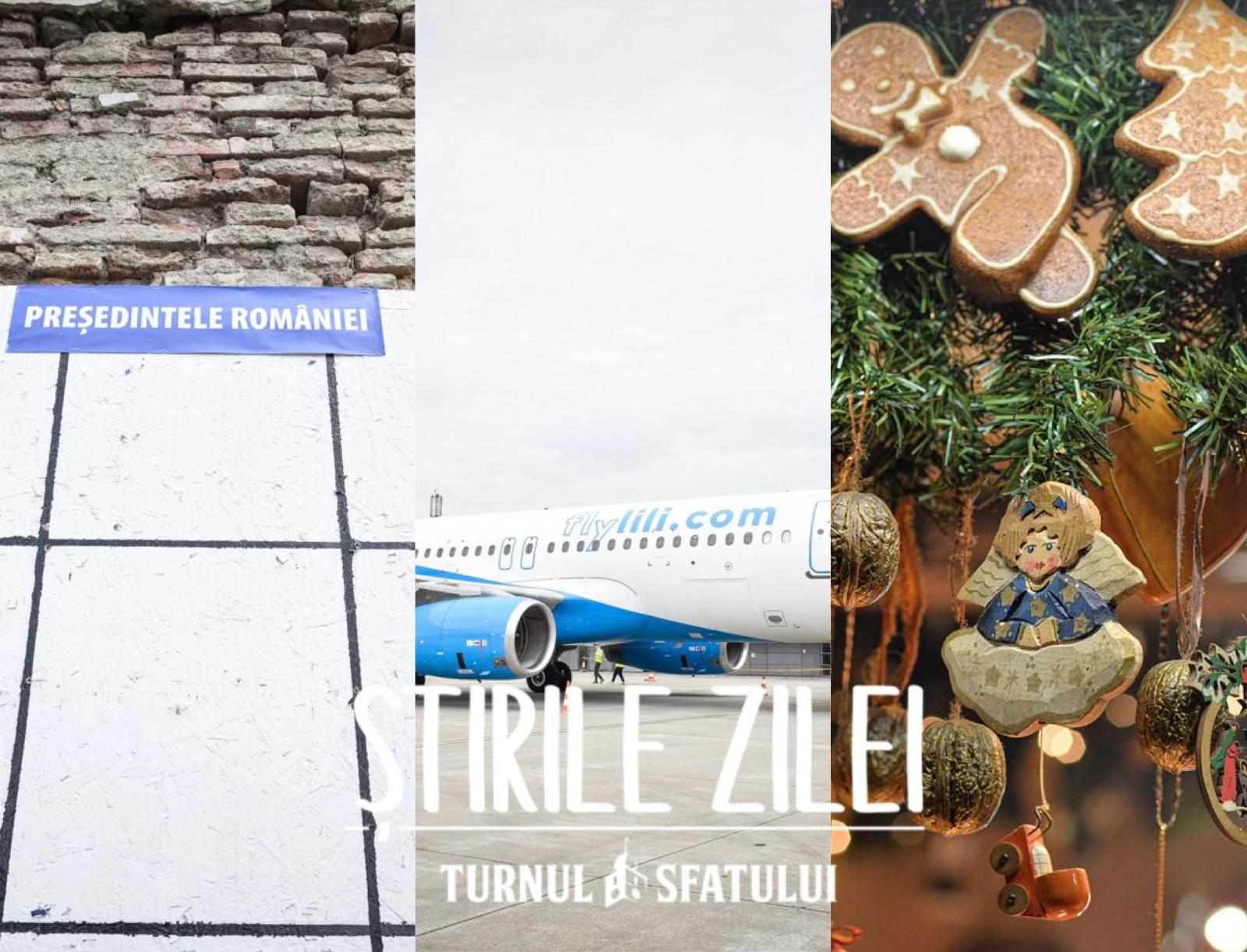 Știrile zilei, la Sibiu. Alegerile prezidențiale au fost anulate, reacții la decizia CCR, micile afaceri, târguri de Crăciun din județ pe care le putem vizita