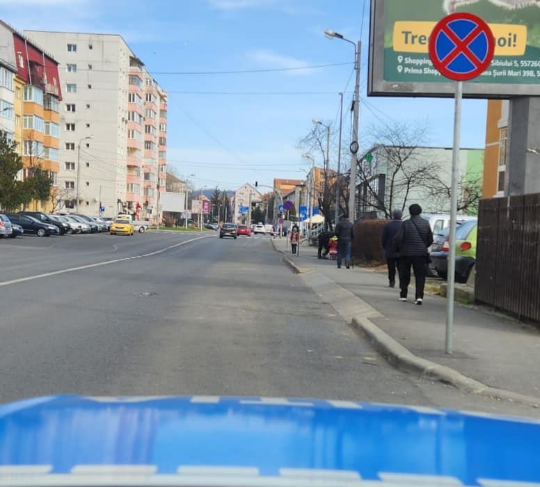 Oprire interzisă pe strada Rahovei. Poliția Sibiu anunță modificări în trafic
