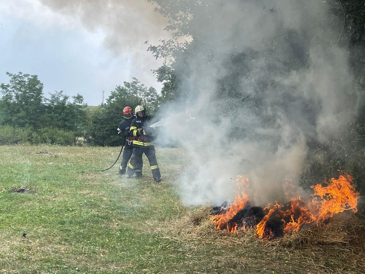 Opt incendii de vegetație într-o singură zi. Pompierii atrag atenția că arderea vegetației este strict interzisă