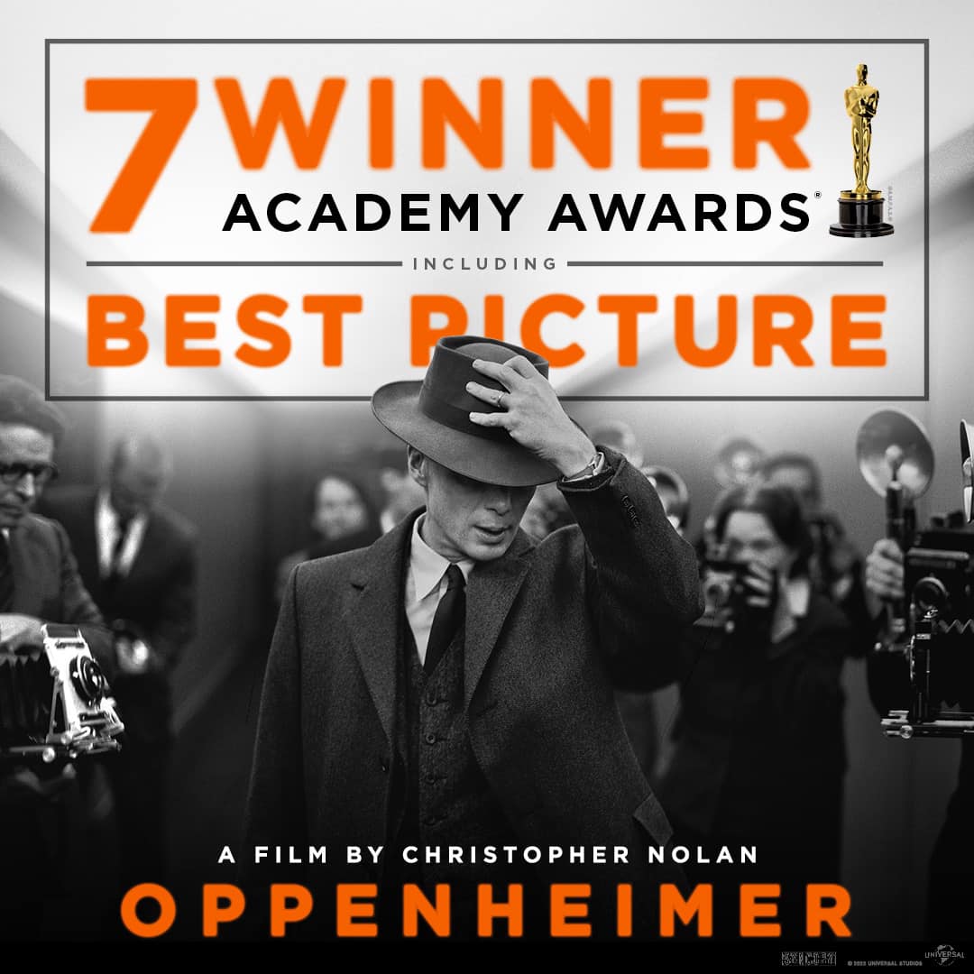 Filmul „Oppenheimer”, marele câştigător al celei de-a 96-a ediţii a premiilor Oscar. Lista câștigătorilor