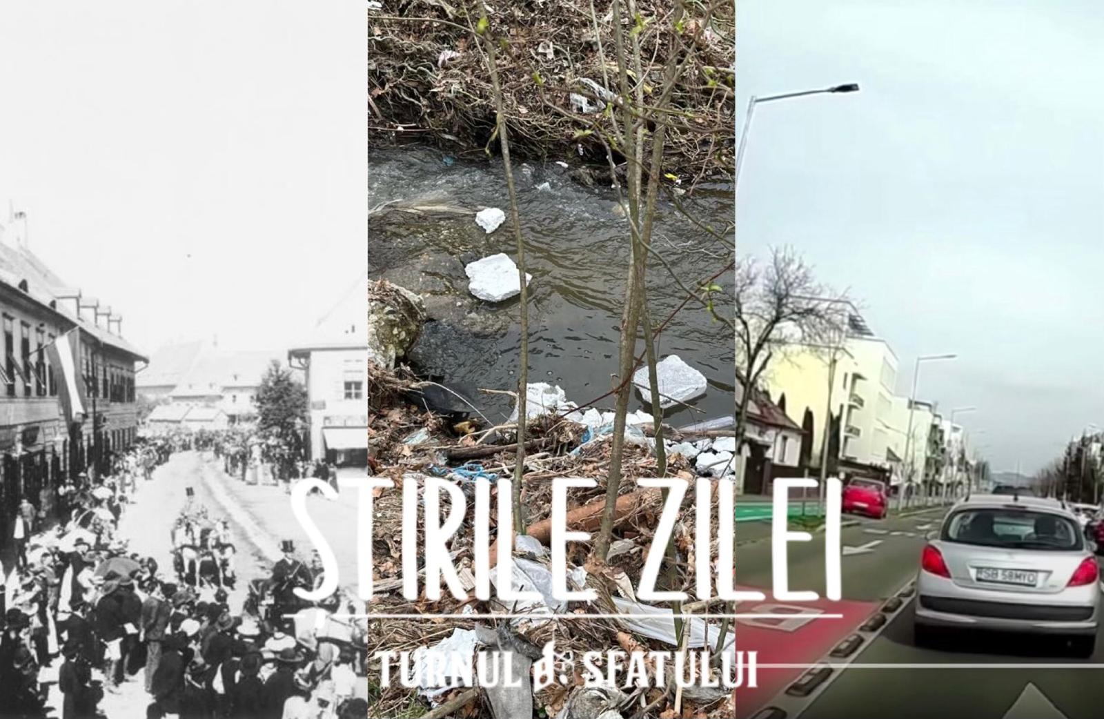Știrile zilei, 14 martie. Gunoaie pe Șteaza și Seviș, bătaie de joc la Filarmonică, bandă specială pentru ambulanțe, pe strada L. Blaga