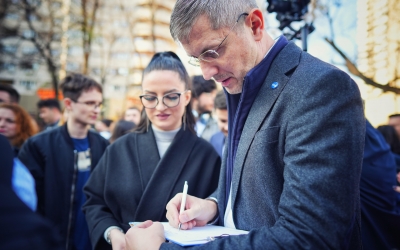 Biroul Electoral Central respinge înregistrarea Alianței Dreapta Unită. Dan Barna strânge semnături în București: ”Nu ne intimidează decizia”