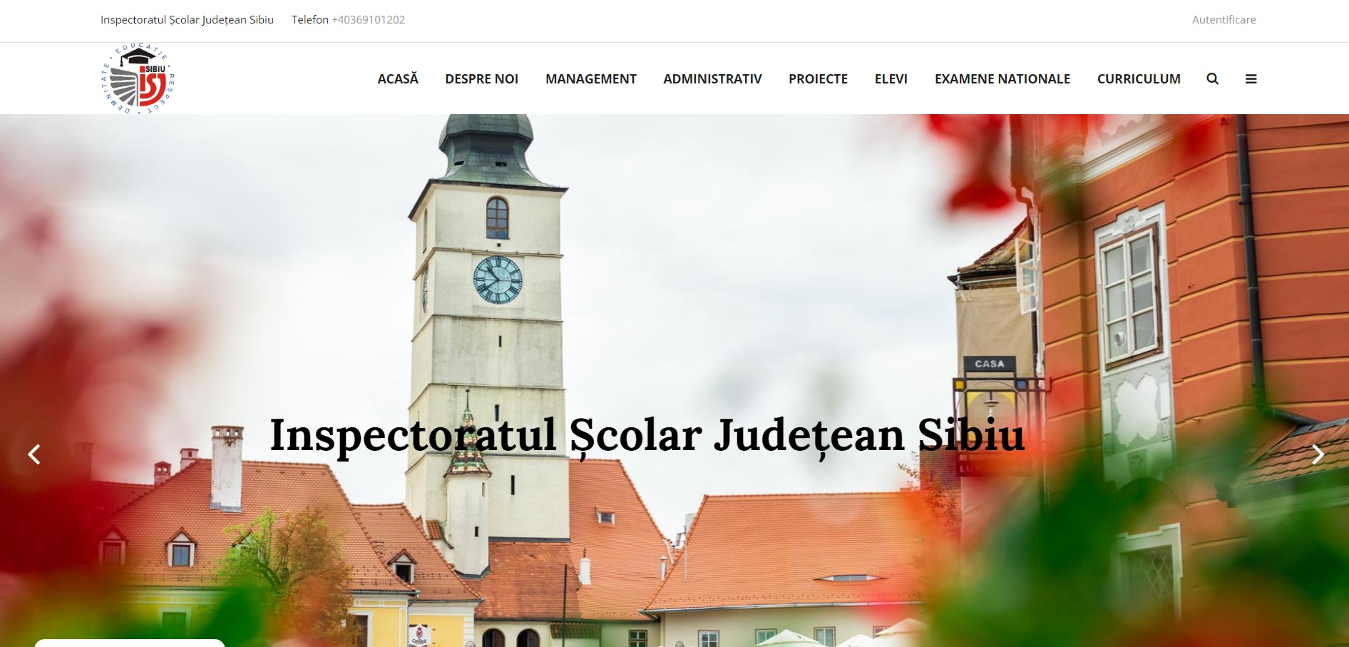 Inspectoratul Școlar Județean din Sibiu are un nou site. A costat 23.000 de lei cu TVA