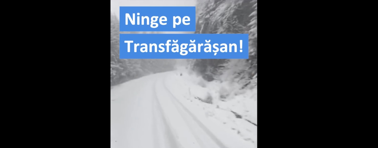 DRDP Brașov: „Pe Transfăgărășan ninge deja. Nu plecați la drum dacă nu sunteți pregătiți!”