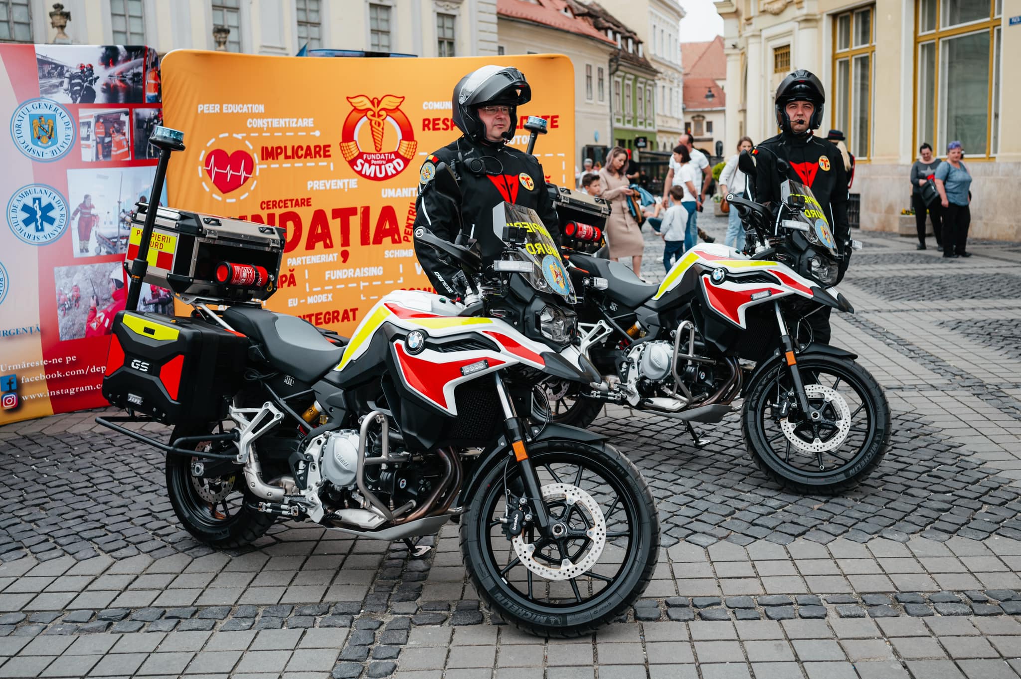 Două motociclete BMW au intrat în dotarea SMURD Sibiu. Vor fi folosite la intervenții de urgență în zonele urbane aglomerate