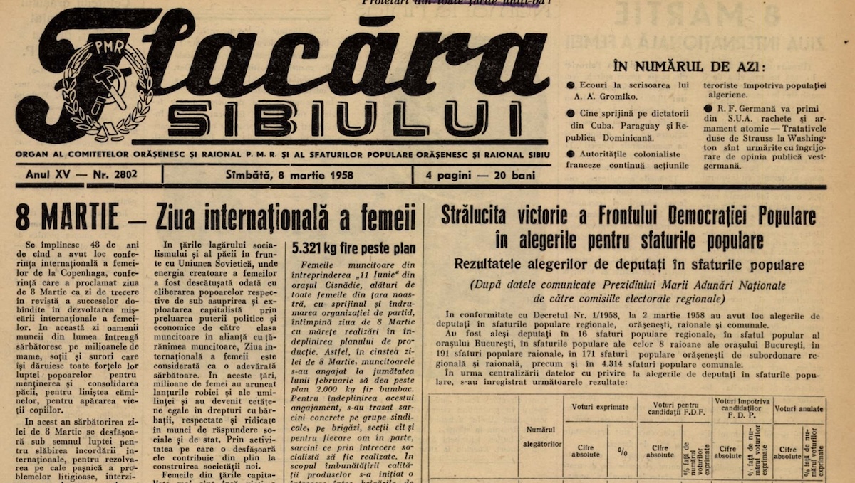 De la femeile din Vietnam, la balul fetelor din Păltiniș, mama lui Avram Iancu și pantoful primarului. 8 Martie în istoria Sibiului