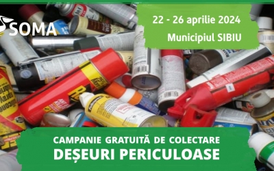 Aprilie 2024: Soma organizează o nouă campanie de colectare a deșeurilor periculoase