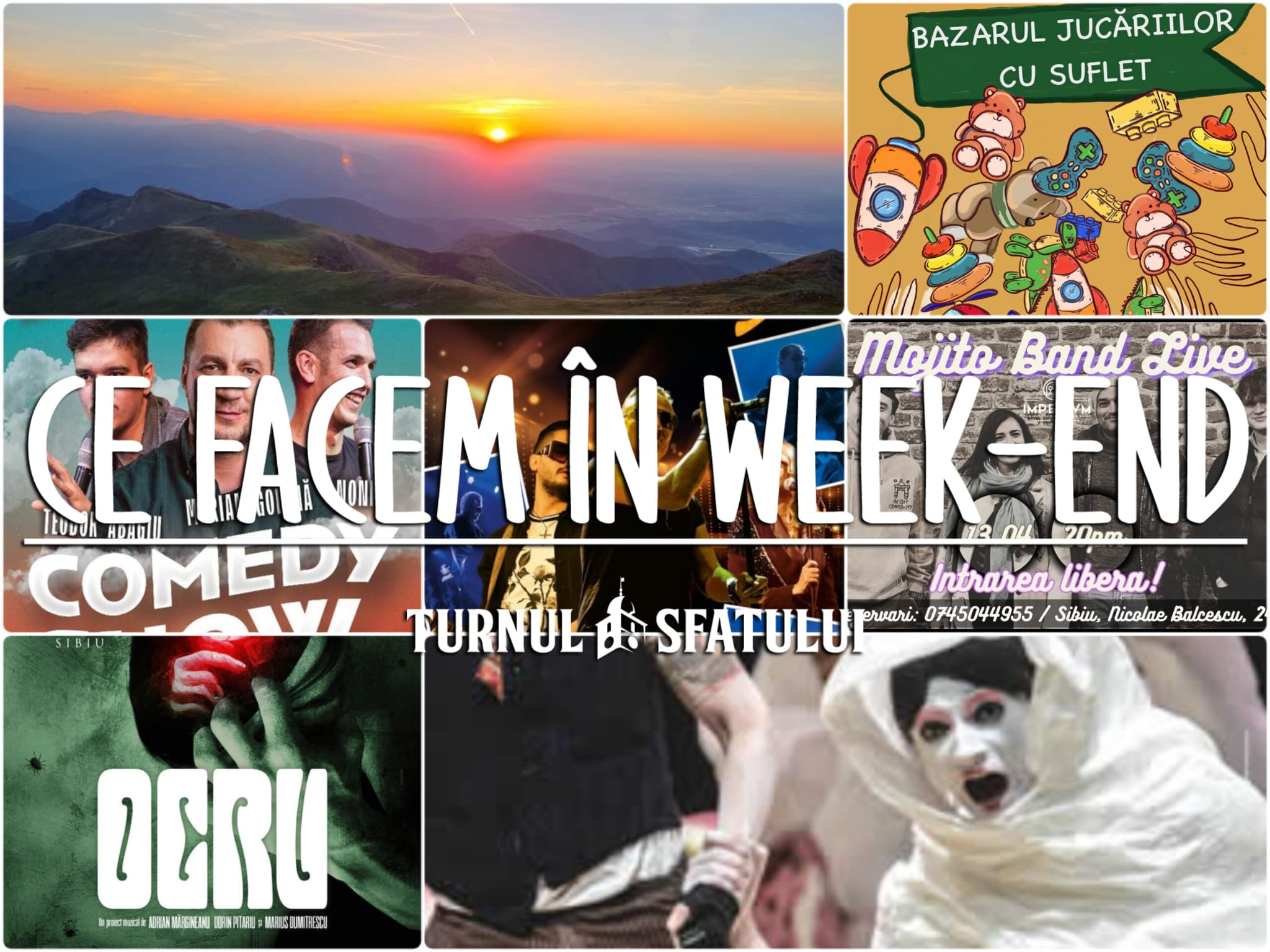 Ce facem în weekend? Teatru, film, muzică, comedie, artă și timp liber în natură