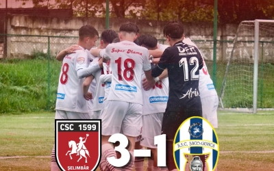 Fotbaliștii sub 17 ani de la CSC Șelimbăr s-au calificat în finala Cupei Naționale. Vor juca cu FC Player București