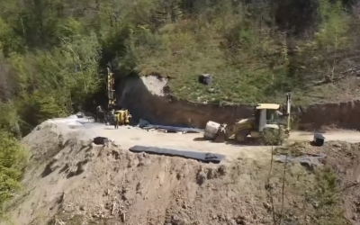 VIDEO Încep lucrările la viaductul de la Boița, startul lucrărilor pe lotul 2. Restricții de circulație pe Valea Oltului