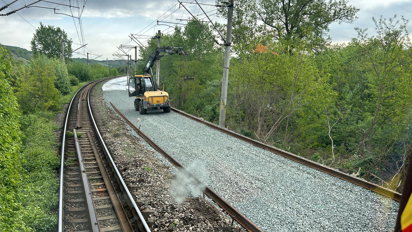 CFR anunță că trenurile vor circula cu 120 km/h între Sibiu și Tălmaciu. Lucrările au ajuns la 45%