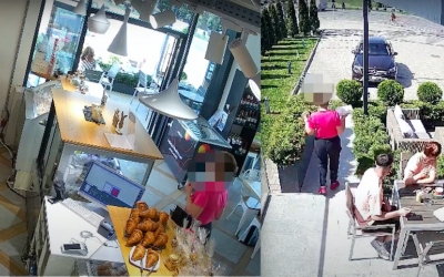 Client cu mașină de zeci de mii de euro, prins că fură pușculița cu 20 de lei a angajaților unei cofetării sibiene
