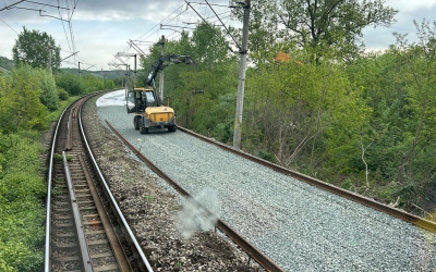 CFR anunță că trenurile vor circula cu 120 km/h între Sibiu și Tălmaciu. Lucrările au ajuns la 45%