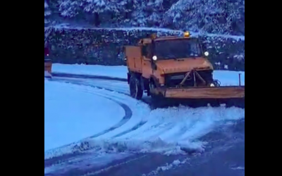 Zăpadă mare pe Transfăgărășan. Drumul dintre Bâlea Cascadă și Piscul Negru rămâne în continuare închis