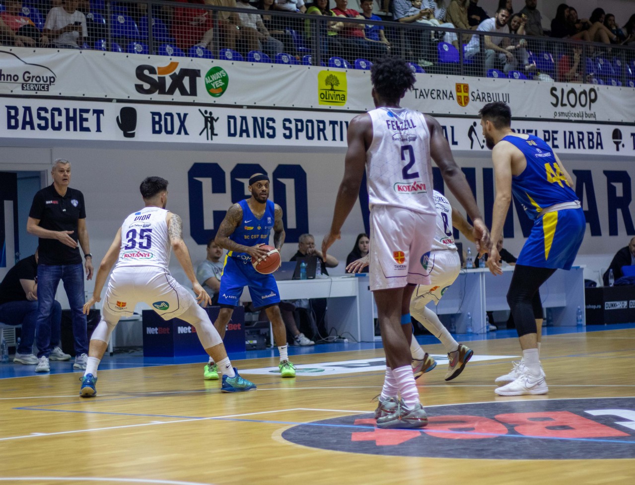 CSU Sibiu pierde cu CSO Voluntari: 81-70. Ilfovenii vor juca împotriva CSM Oradea