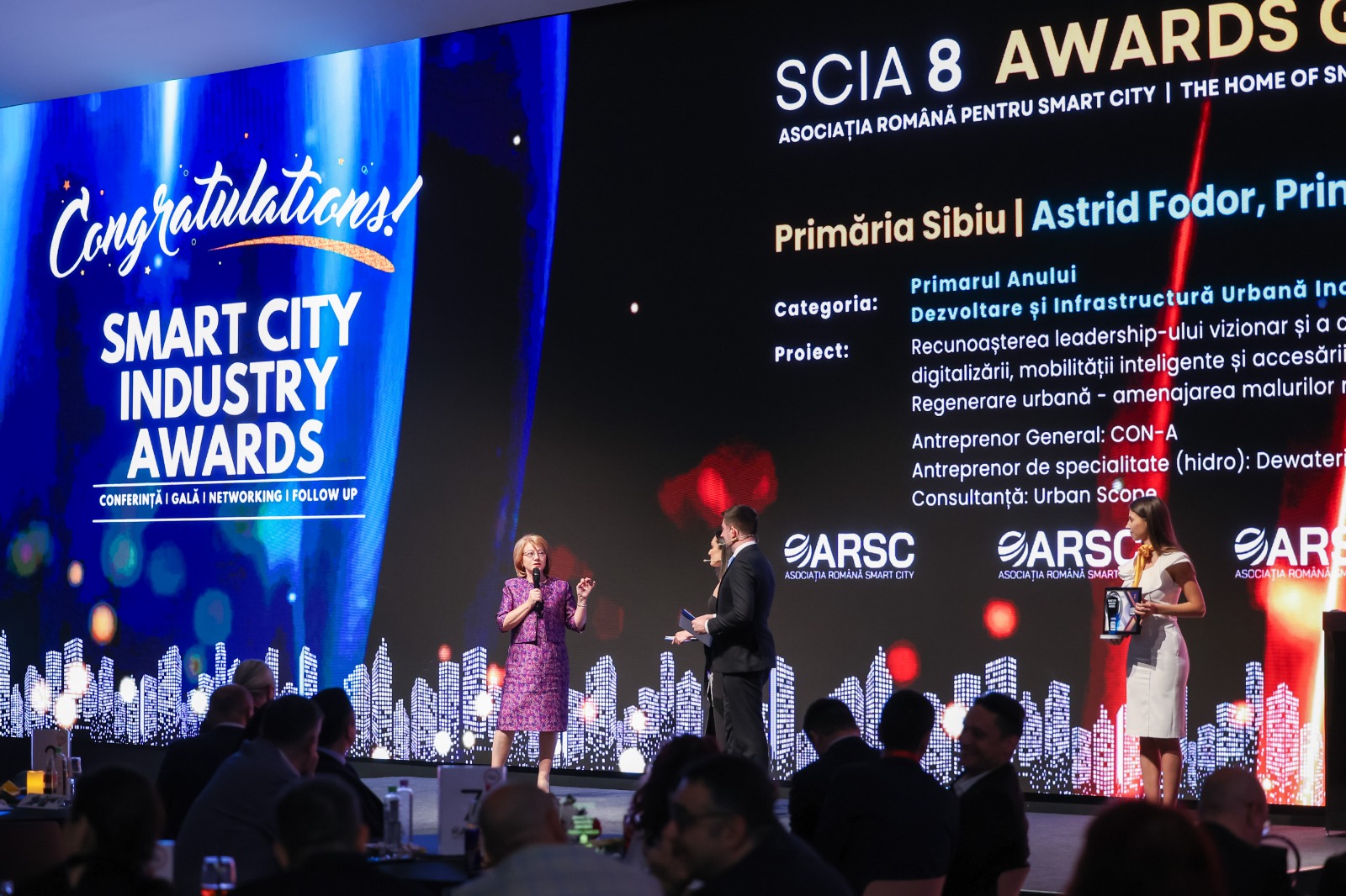 Astrid Fodor, desemnată „primarul anului” la gala Smart City: „Fără mare zarvă, orașul nostru s-a dezvoltat smart”