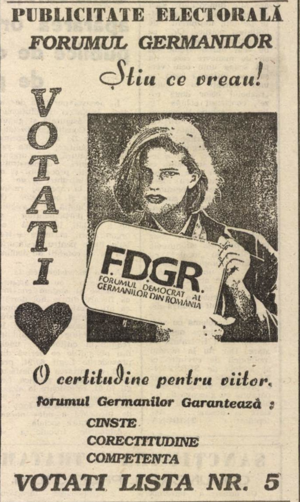 Primele alegeri locale de după Revoluție, acum 32 de ani: FSN promitea spital și televiziune prin cablu. Un ”FDGR-ist” candida pe listele Convenției Democratice