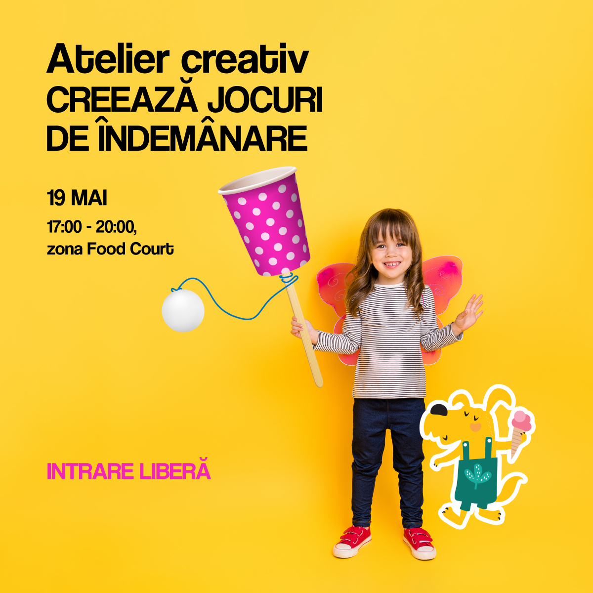 Zile pline de distracție pentru copii la Shopping City Sibiu: Ateliere creative, carnaval și e-gaming