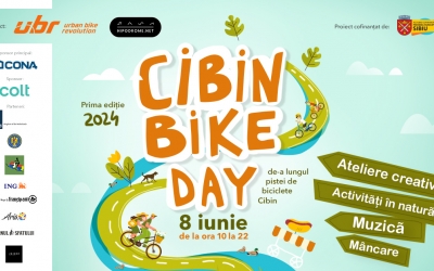 Cibin Bike Day: ateliere de creat accesorii pentru biciclete, vânătoare de comori, muzică, târg de biciclete second hand, pe pista de pe malul Cibinului