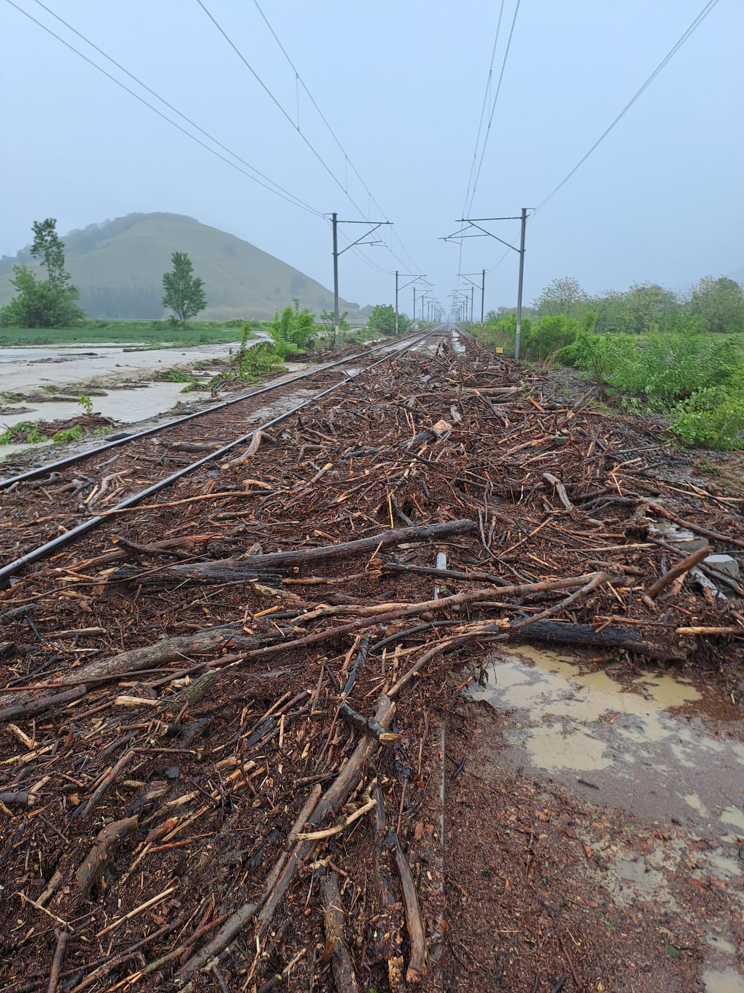 ACTUALIZARE 11 gospodării inundate la Ighișu Nou. O viitură oprește temporar circulația trenurilor între staţiile Valea Lungă (Alba) şi Copşa Mică