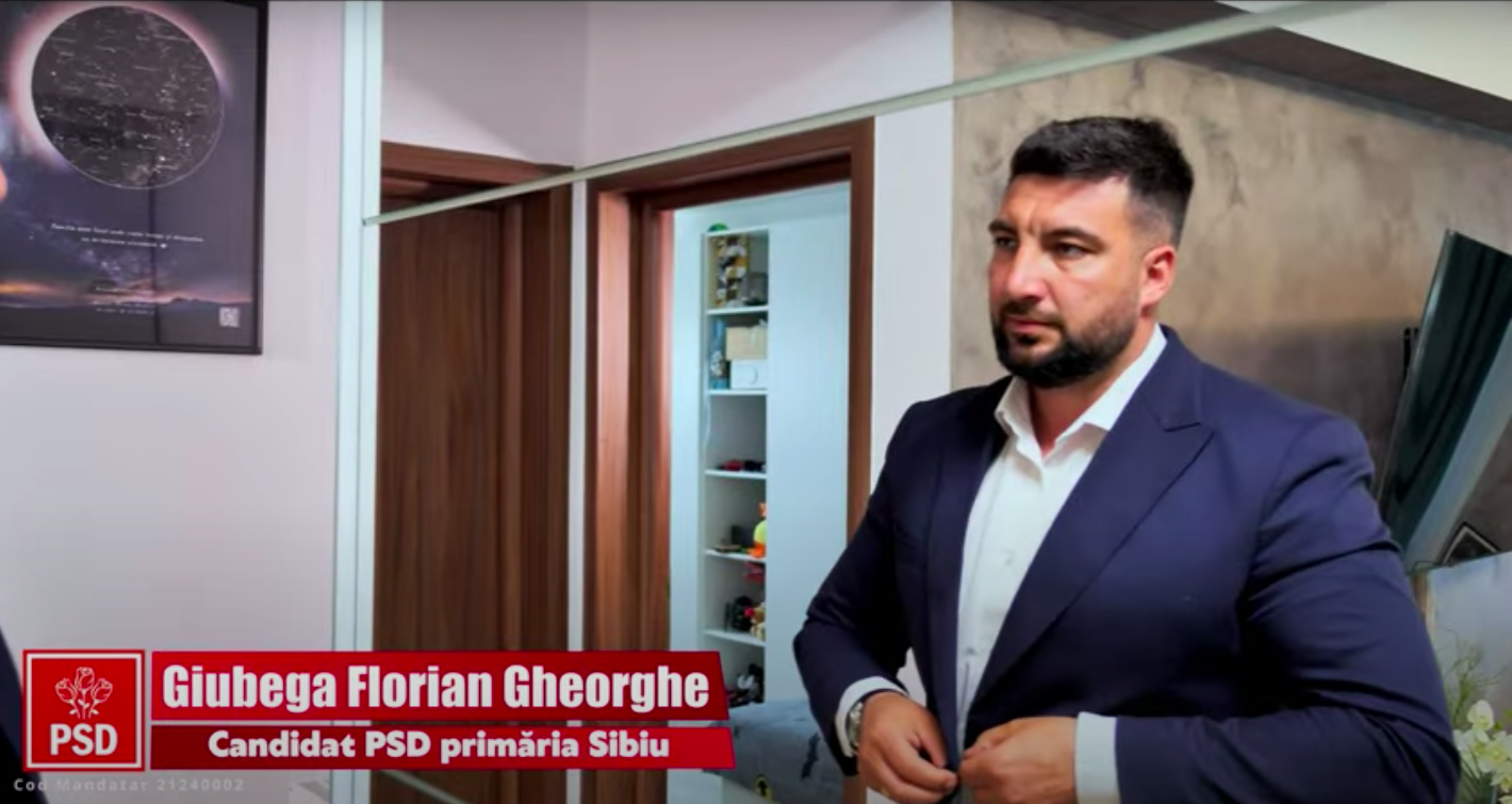 VIDEO „Vă invit să fiți alături de mine și în data de 9 iunie votați poziția 1 de pe buletinul de vot” - Florian Giubega, candidat PSD la Primăria Sibiu