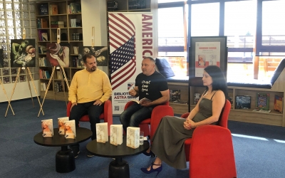 „Strigoița” și „Zăpadă pe umerii Adelinei”: scriitorii sibieni Savu Popa și Ovidiu Baron și-au lansat cele mai noi cărți, la Biblioteca Astra