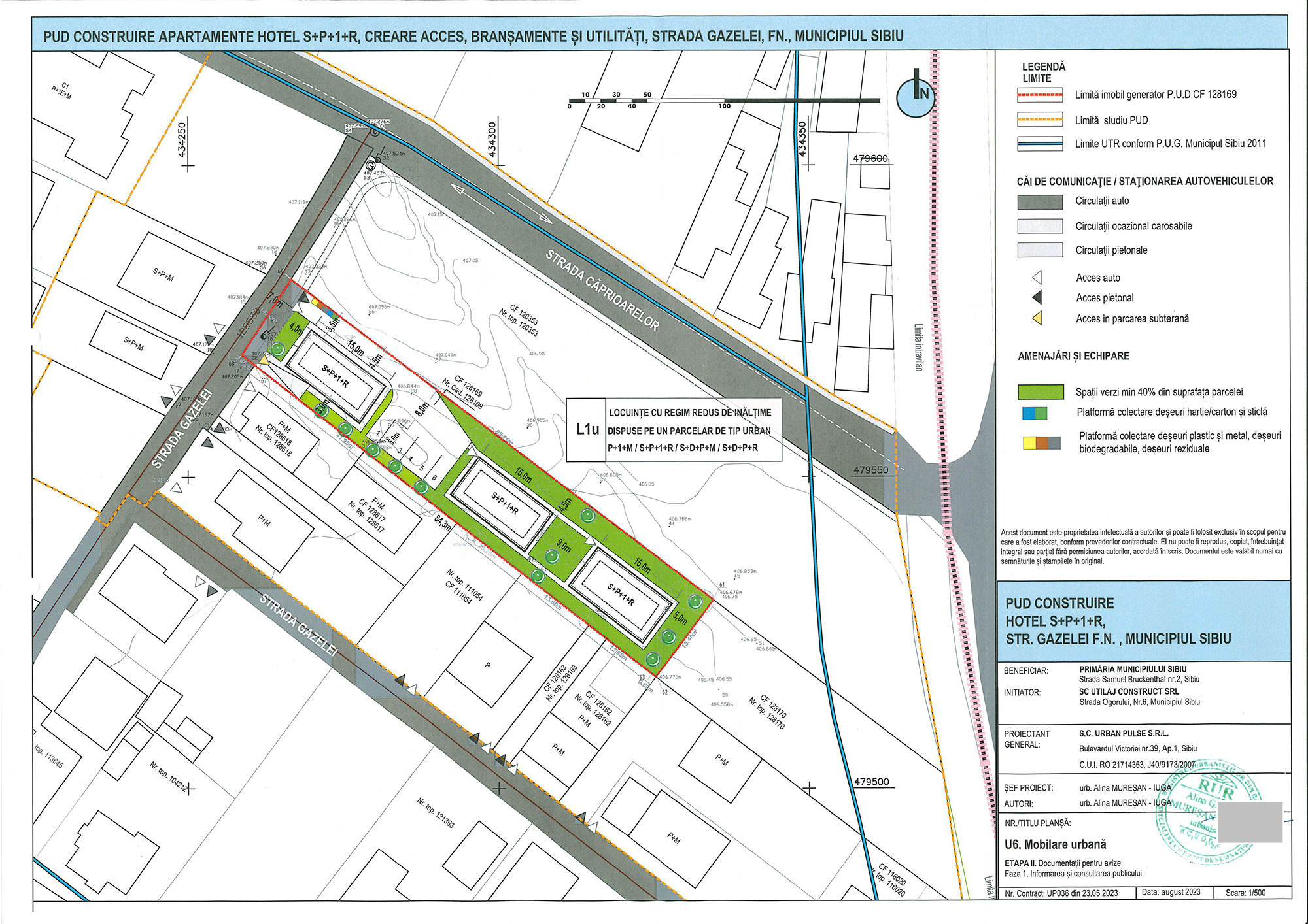 Proiectul noului hotel de pe strada Gazelei ajunge în Consiliul Local Sibiu