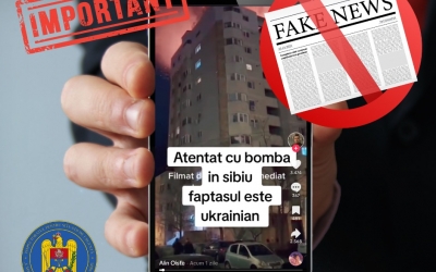 Mesaj fals: incendiu și alertă cu bombă la Sibiu. ISU le cere sibienilor să se informeze din surse oficiale