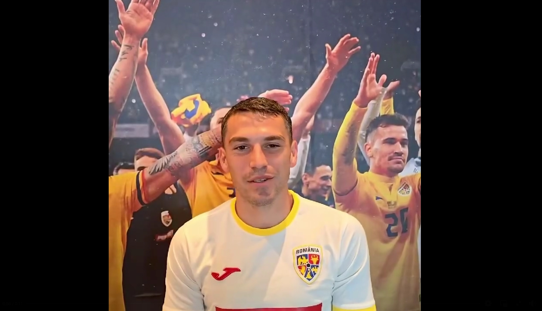 VIDEO Căpitanul echipei naționale, mesaj pentru tinerii care dau Bac-ul: „mult succes, să fiți inspirați și să luați note cât mai mari!”