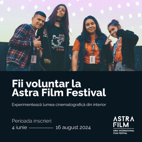Noutate. Voluntari de toate vârstele la Astra Film Festival