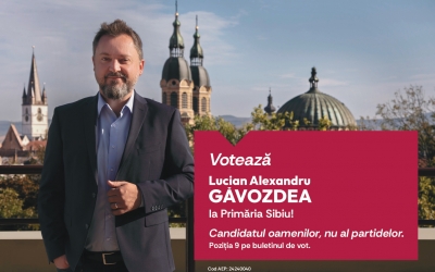 Lucian Alexandru Găvozdea primar, pentru un Sibiu din nou în prima linie a orașelor României