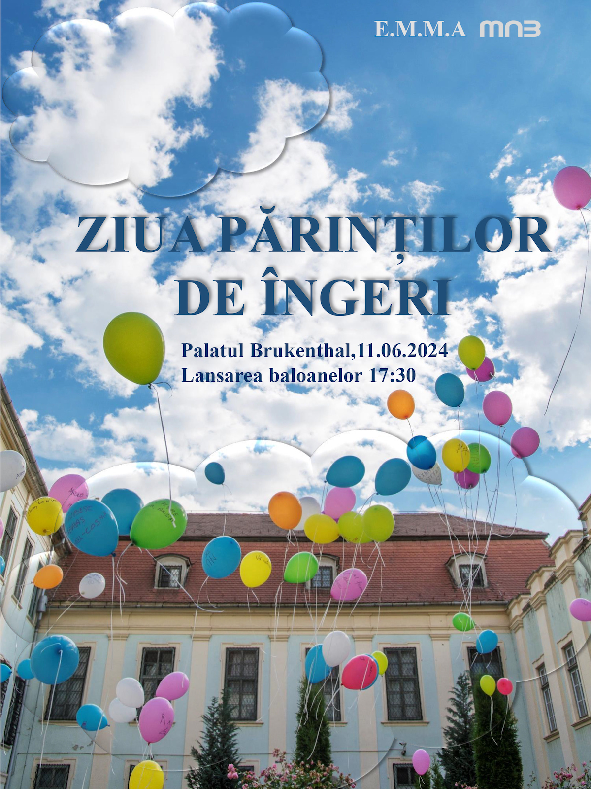„Ziua Părinților de îngeri”, comemorată în grădina Palatului Brukenthal. „Baloane colorate, ca ritual simbolic de despărțire”