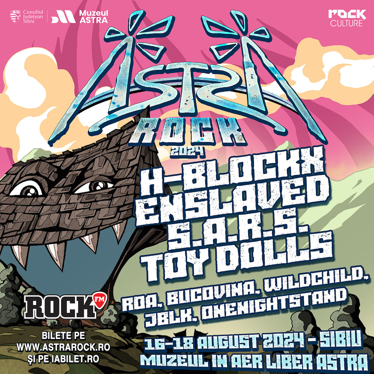 Enslaved, R.O.A., Bucovina, Wildchild, Onenightstand și JBLK, noile nume care vor urca pe scena Astra Rock Festival