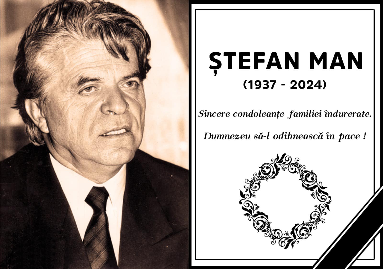 A murit Ștefan Man, fost director general al Romgaz