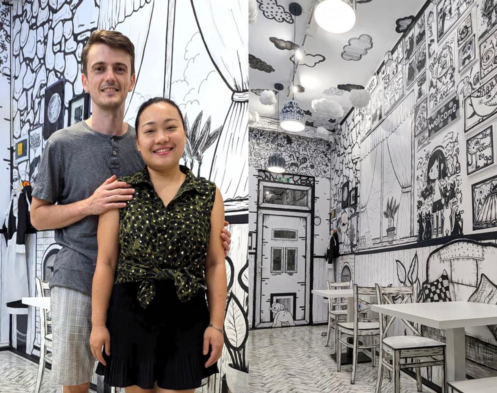 O chinezoaică s-a mutat la Sibiu și a deschis prima ceainărie 2D. „Creează senzația că pășești într-o ilustrație sau într-un cadru de bandă desenată”