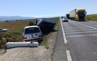 Aproape ziua și accidentul pe DN1, după ce s-a închis Valea Oltului și a crescut traficul