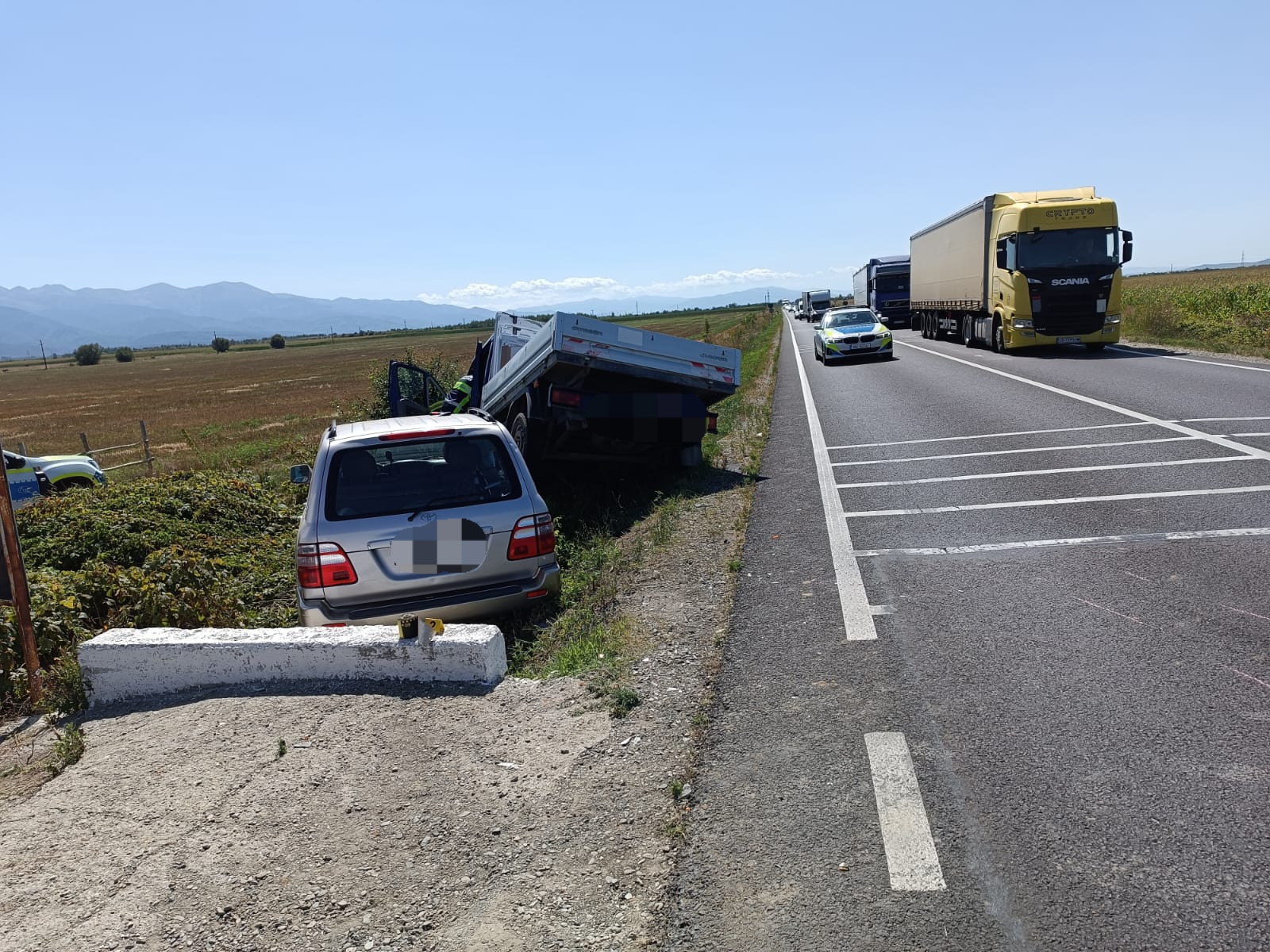 Aproape ziua și accidentul pe DN1, după ce s-a închis Valea Oltului și a crescut traficul
