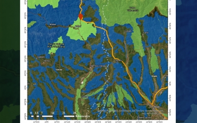 Hartă națională a conflictelor dintre rețeaua ecologică și infrastructura de transport. Cele două ecoducte pe pe autostrada Sibiu-Pitești rezolvă barierele existente - DN7, calea ferată și râul Olt