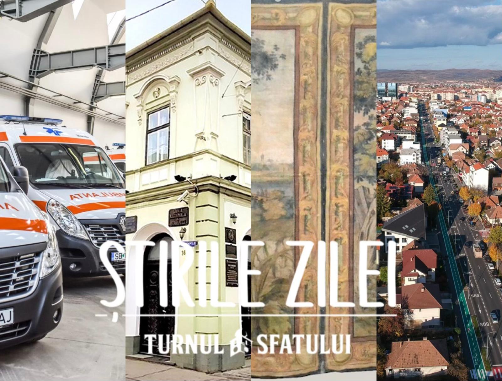 Știrile zilei, la Sibiu. O cortină de teatru de peste 250 de ani, păstrată la Muzeul de Istorie, BNR reabilitează clădirea sediului din Sibiu, micile afaceri, transfer la Hermannstadt