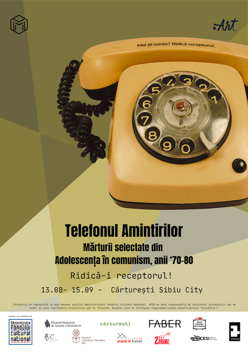 Telefonul amintirilor ajunge la Cărturești Sibiu City. Sibienii pot asculta fragmente sonore din viețile adolescenților din anii ’70-’80