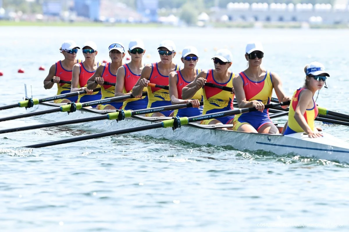 Aur pentru România: Echipajul feminin de 8+1 câștigă finala