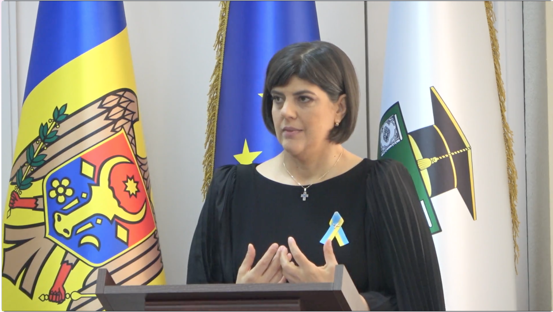 „Corupția a fost tolerată peste tot. Nu există o țară curată”. Laura Codruța Kovesi a ținut o prelegere la Universitatea de Stat din Moldova
