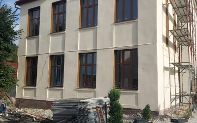 Lucrările la corpul A al Școlii Gimnaziale Axente Sever se apropie de final