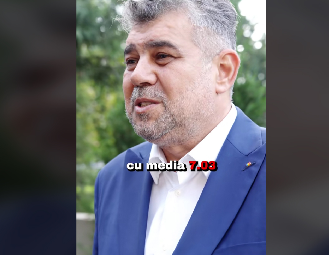 Ciolacu, pe Tik-Tok despre nota la bacalaureatul: „L-am luat cu media 7.03”