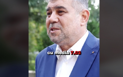 Ciolacu, pe Tik-Tok despre nota la bacalaureatul: „L-am luat cu media 7.03”