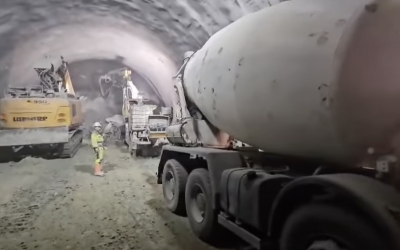 VIDEO Grindeanu: ”Primul tunel forat pe o autostradă din România este aproape finalizat”. ”Progresul fizic pe întregul șantier este de 60%”