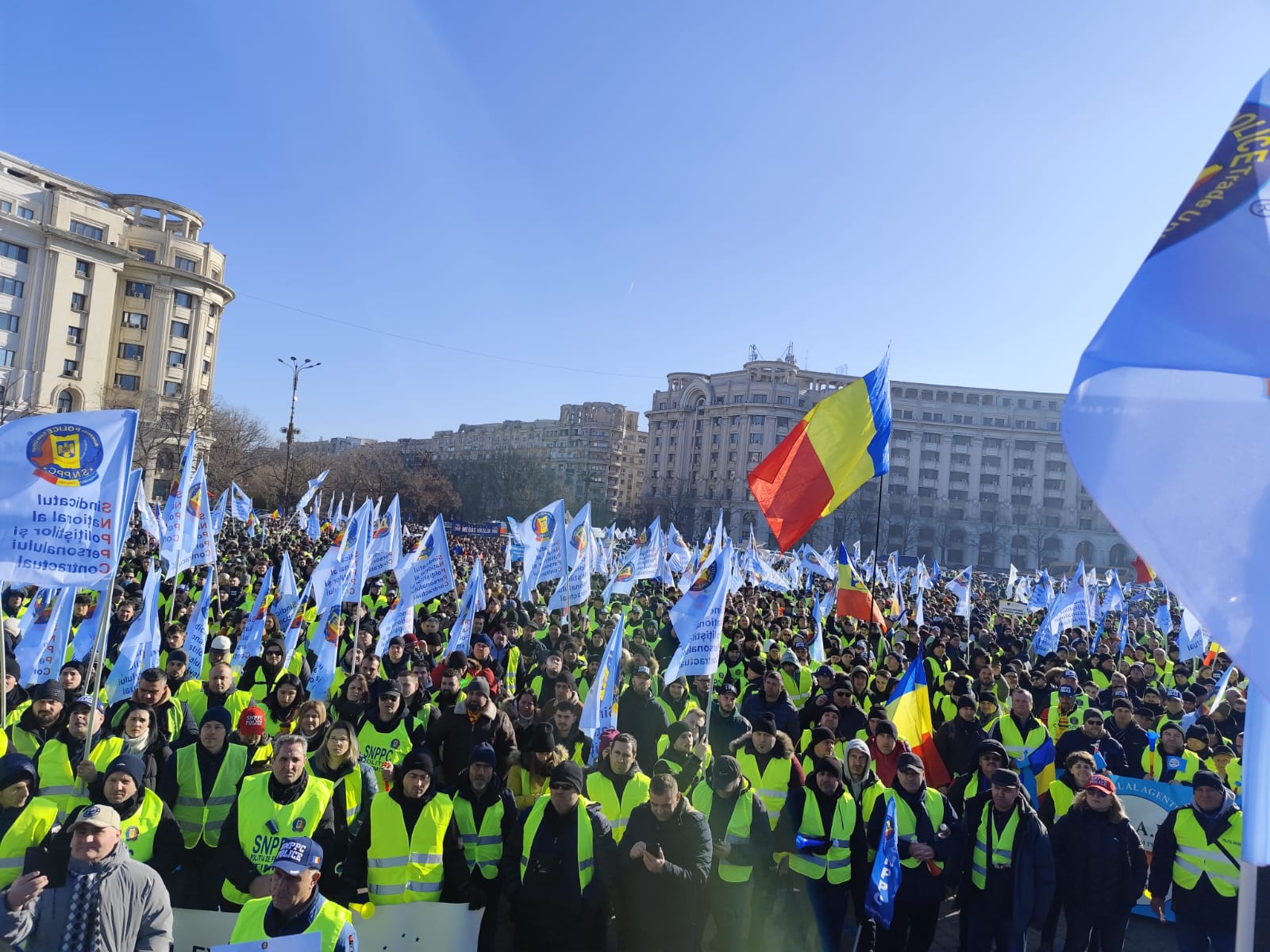 Ivanov: 200 de sibieni sunt la protestul polițiștilor, în București. „Până nu vedem scris în lege, nu credem”